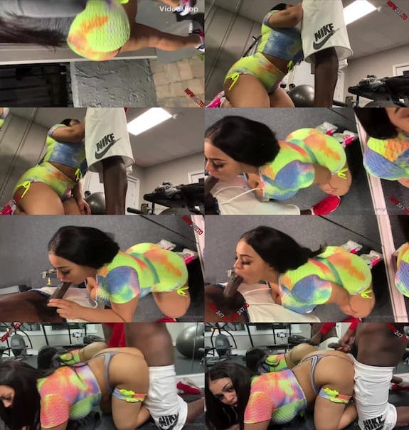 Ghetto Couple big butt get fuck in the gym video leaked