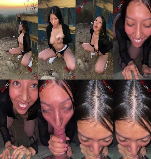 Sofie Gostosa outdoor fun and dildo sucking video leaked