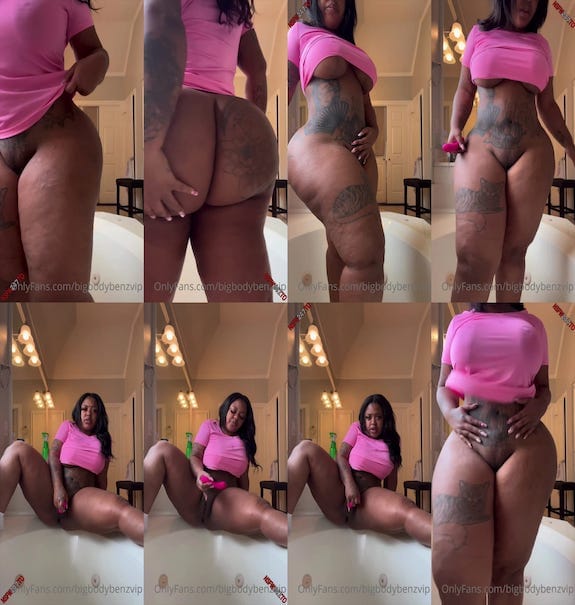 BigBodyBenzVip bathtub cumming hard orgasm video leaked
