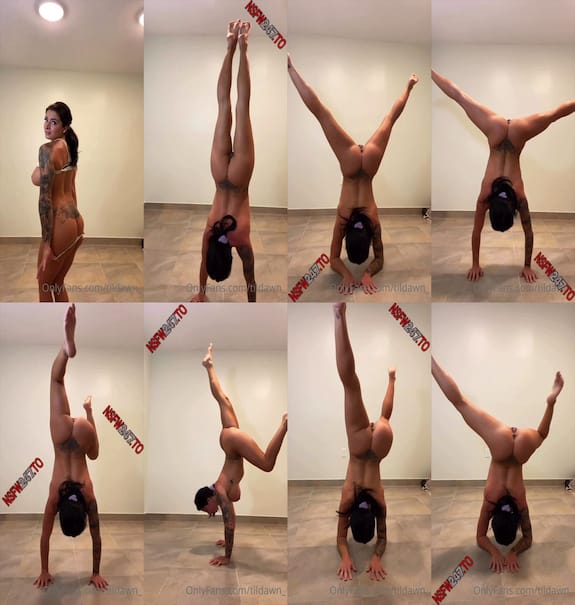 Dawn Marie hot nude yoga video leaked