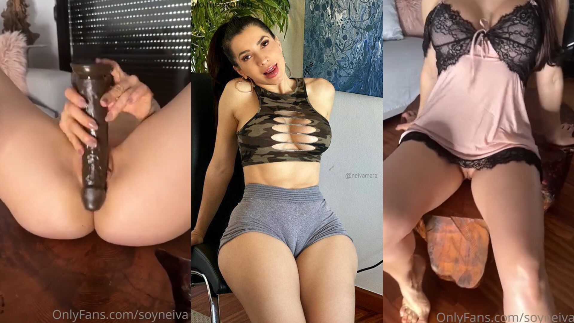soyneiva nude Masturbation With Dildo