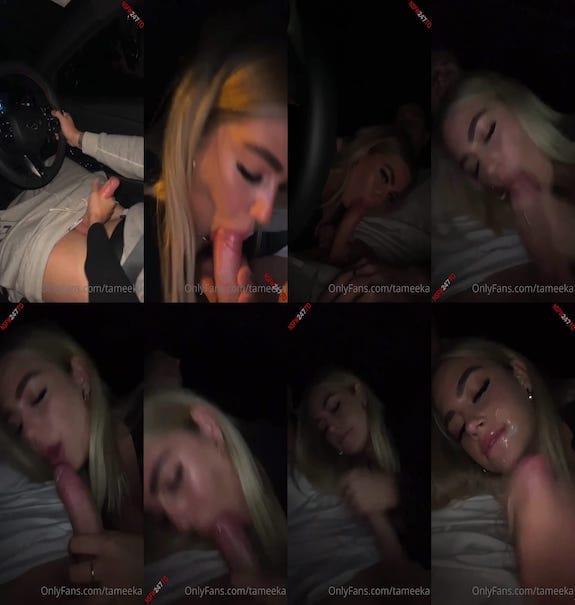Tameeka car blowjob while driving video leaked