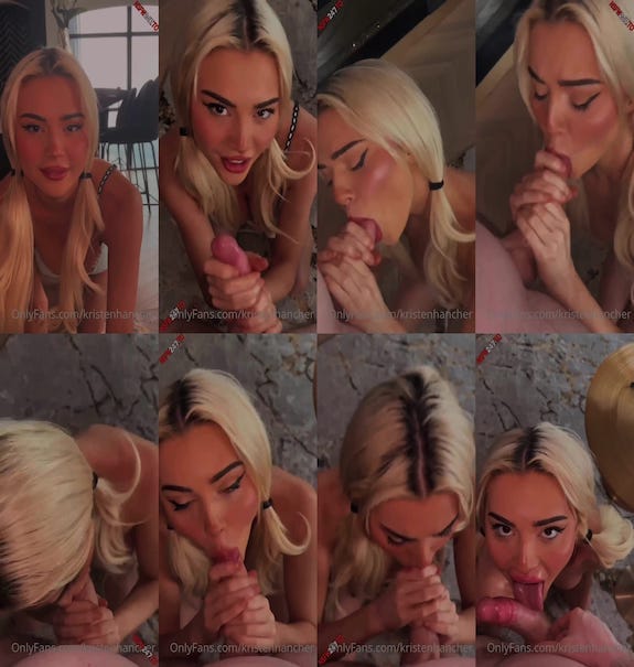 Kristen Hancher POV dick sucking video leaked