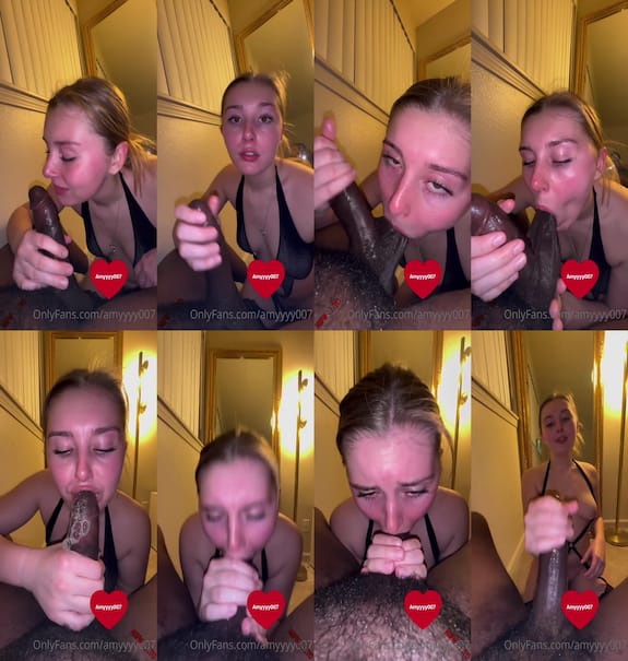 Amyyyy007 sucking BBC video leaked