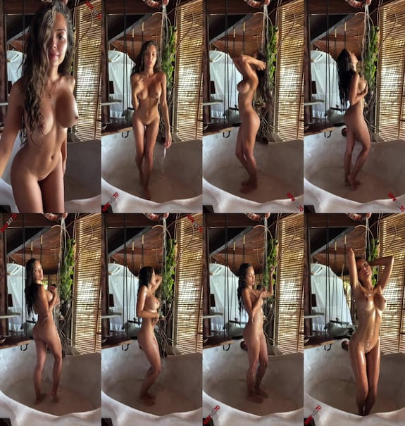 Maddy Jackson shower fully naked tease video leaked
