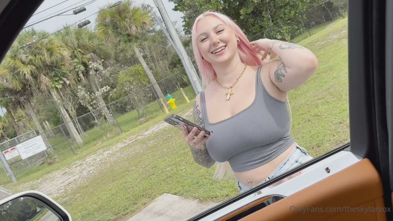Skylar Vox Car Sex Tape video leaked